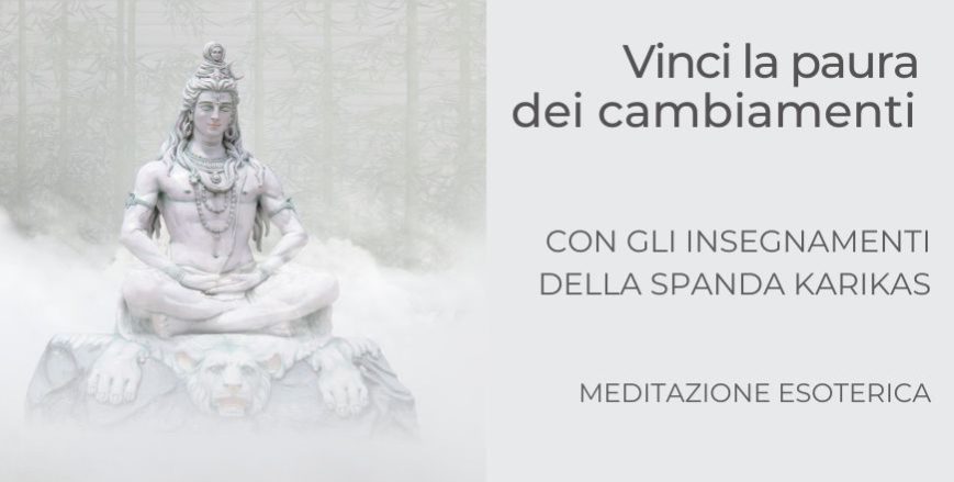 Shiva che medita a simbolo di come smettere di pensare troppo