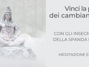 Shiva che medita a simbolo di come smettere di pensare troppo